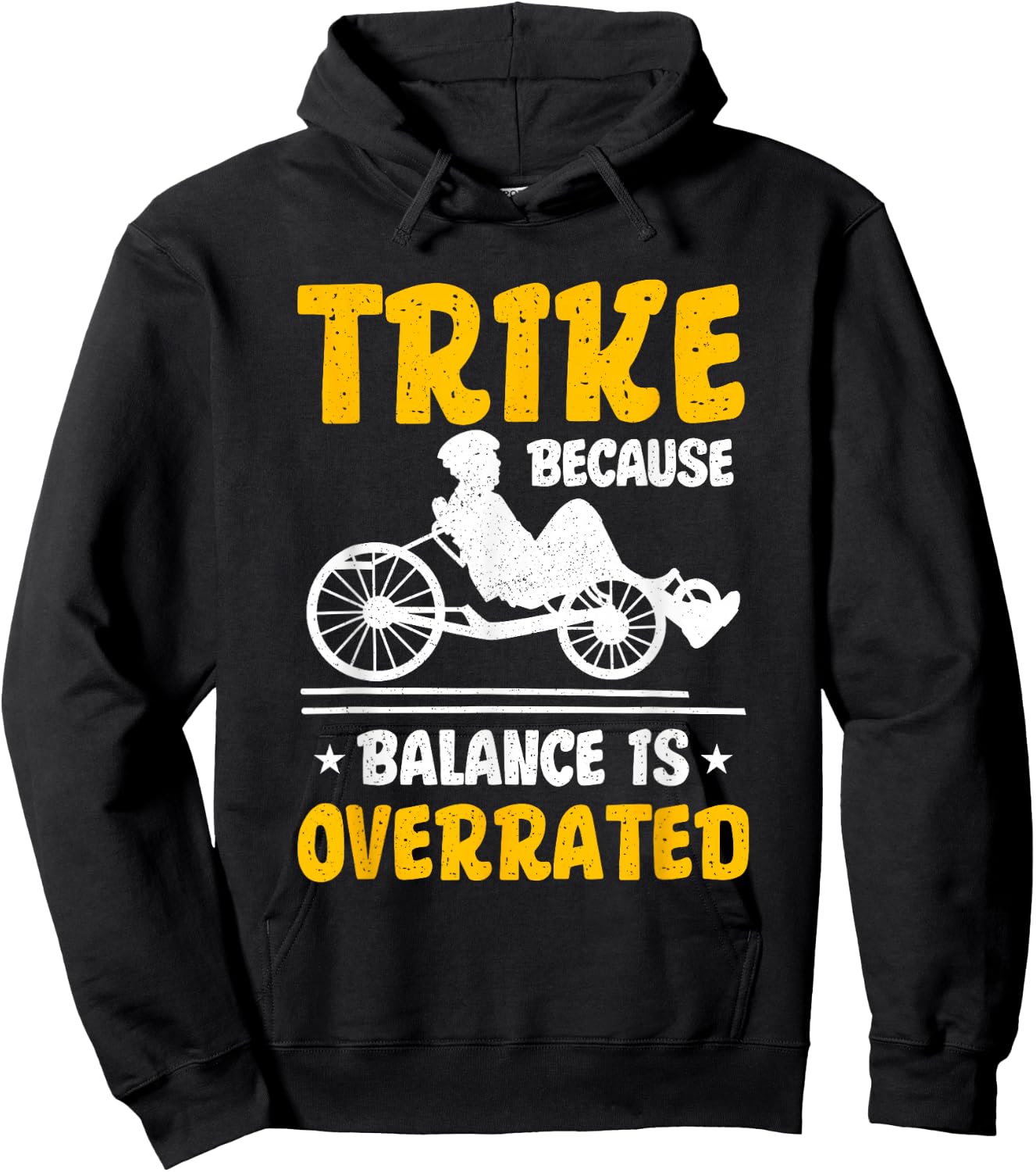 Recumbent Trike Cyclist Bicycle Hoodie - Hoodie | Black