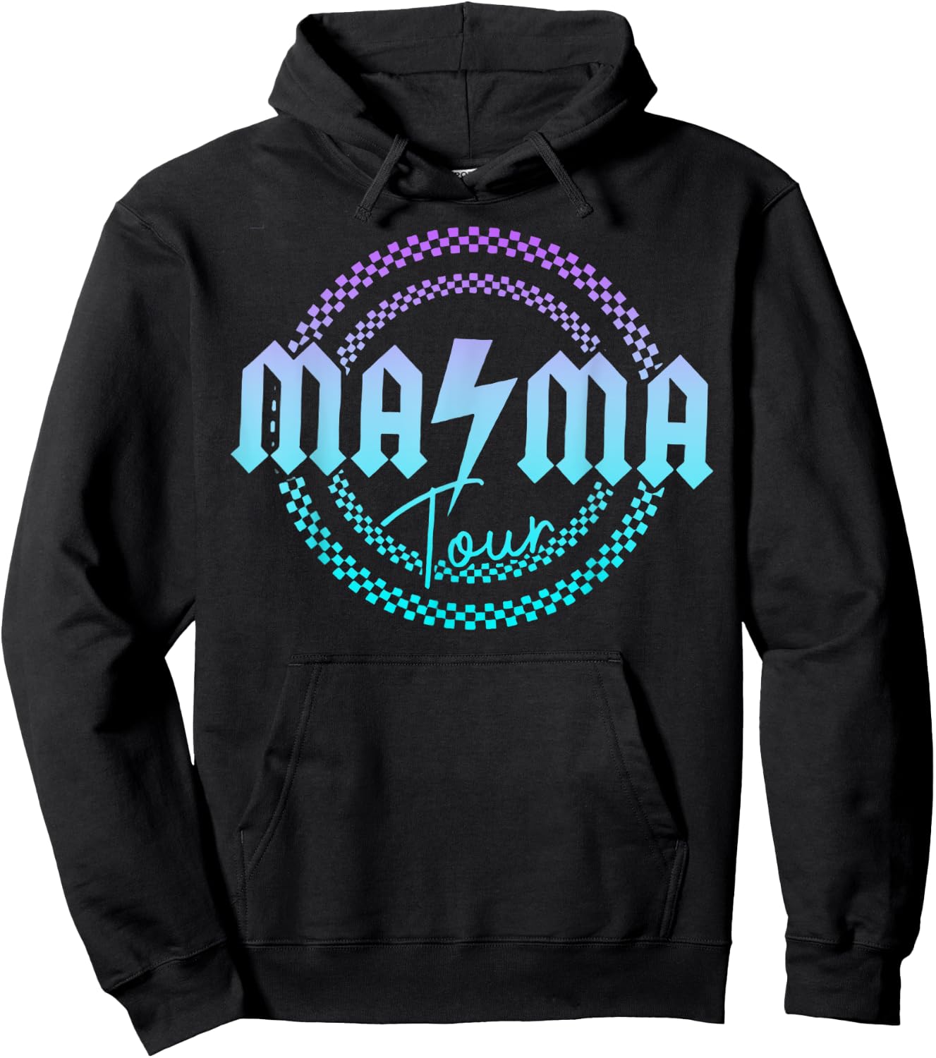 Mama Tour Rock Tour Mom's Life Mother's Day Family Hoodie - Hoodie | Black