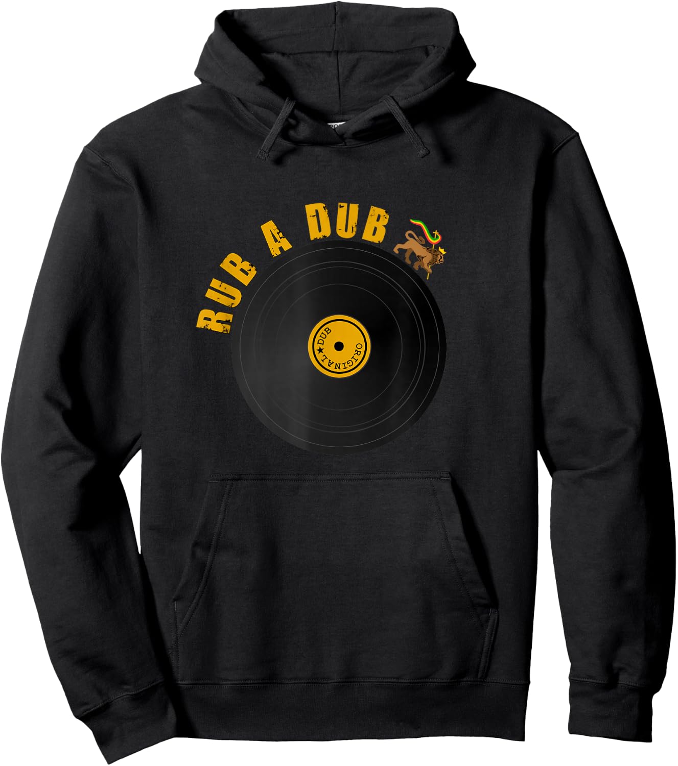 Rub A Dub Reggae Record Hoodie - Hoodie | Black
