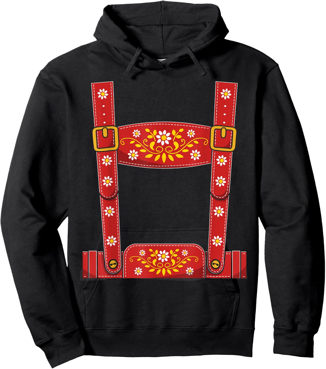 Oktoberfest Lederhosen Suspenders Germany Octoberfest Hoodie - Hoodie | Black