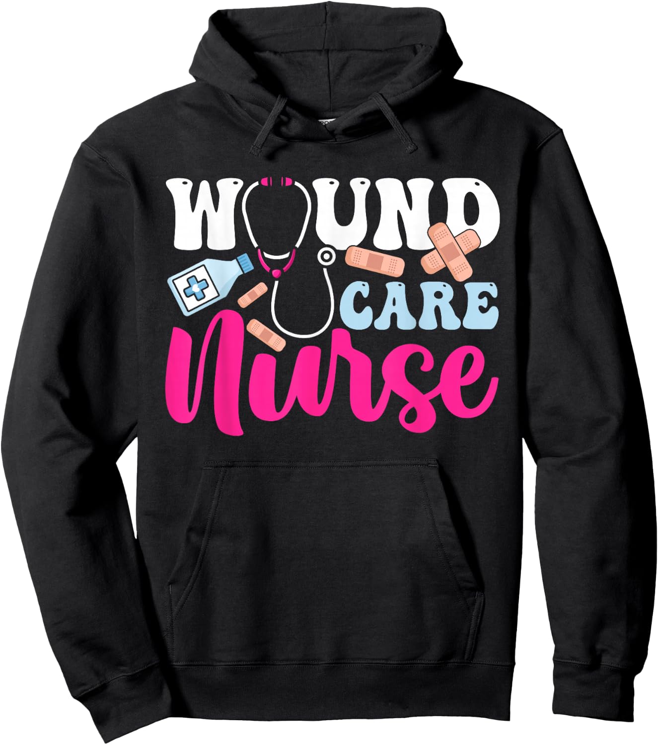 Wound Care Nurse WOCN Certified Registered Nurse , Small, Black Hoodie - Hoodie | Black