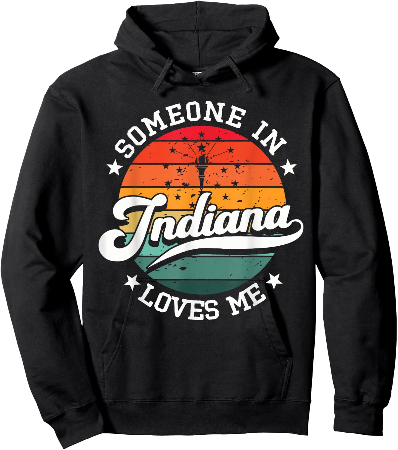 Someone In Indiana Loves Me Hoodie - Hoodie | Black