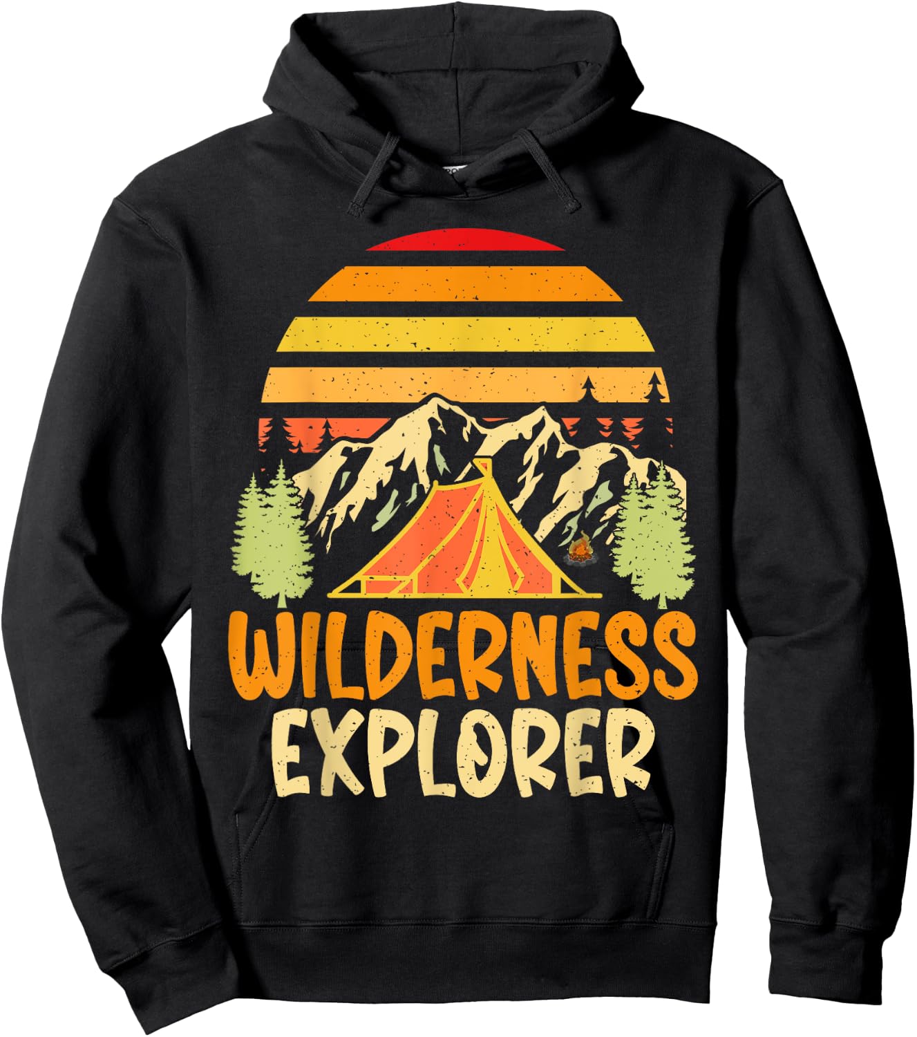 Wilderness Explorer Hiking Hoodie - Hoodie | Black