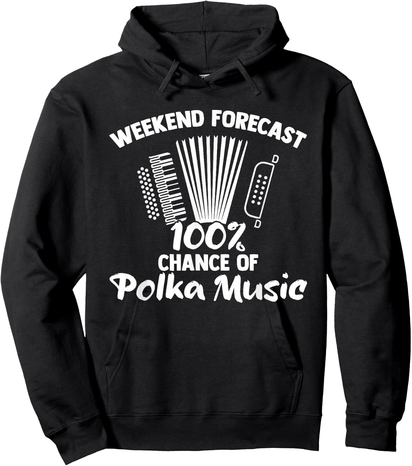 Funny Polka Party Accordion Player Polka Dance Polka Music Hoodie - Hoodie | Black