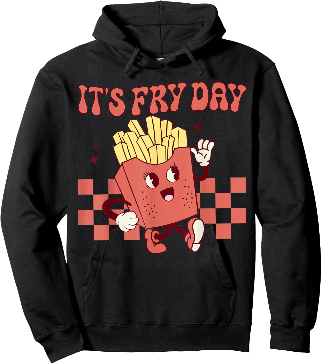 It's Fry Day - Funny French Fries Fast Food Hoodie - Hoodie | Black