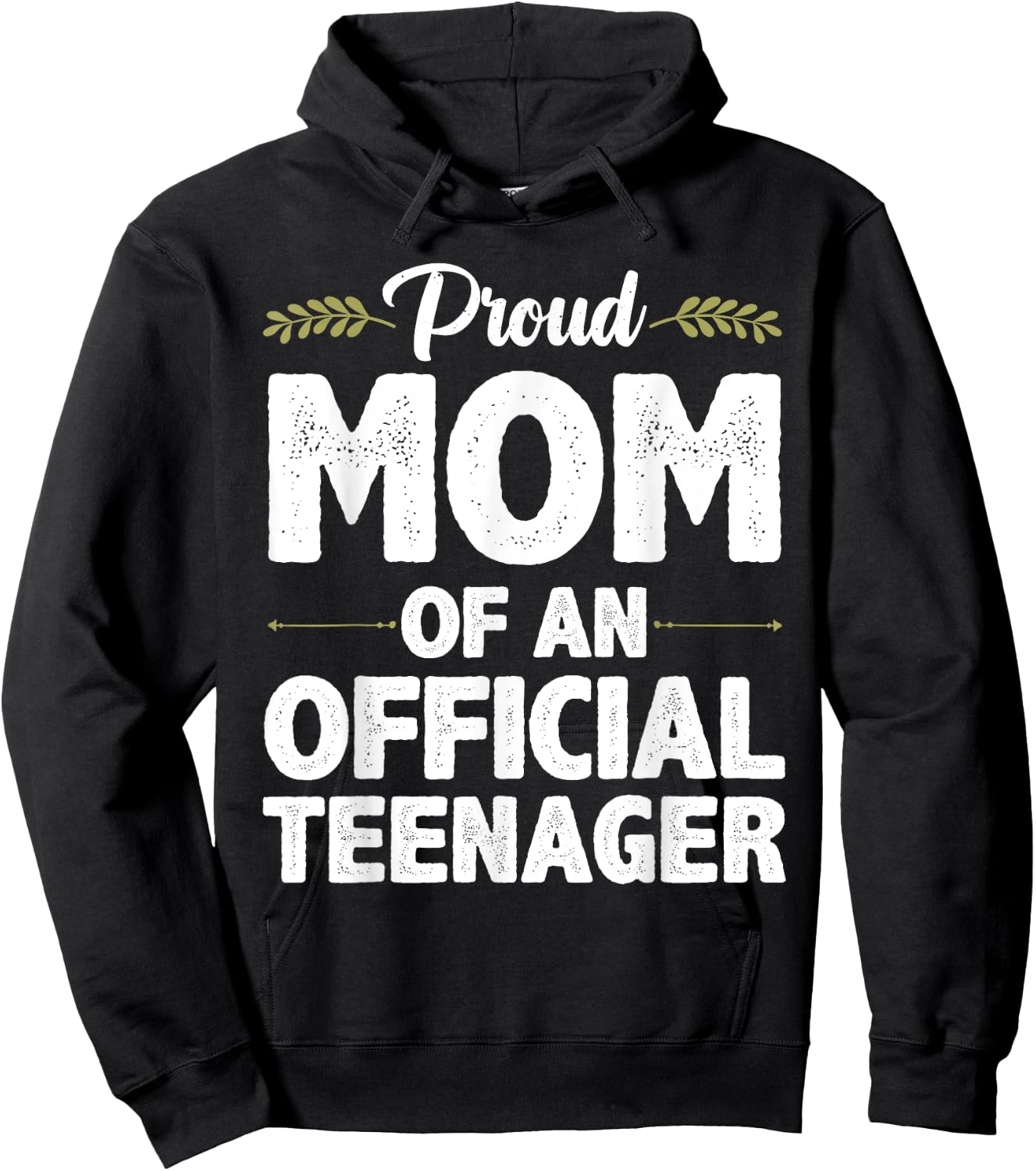 Official Teenager For Proud Mom Mother 13 Year Old B-Day Hoodie - Hoodie | Black