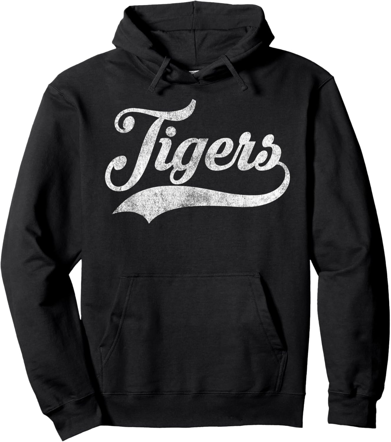 Retro Tigers School Sports Name Women Kids Hoodie - Hoodie | Black