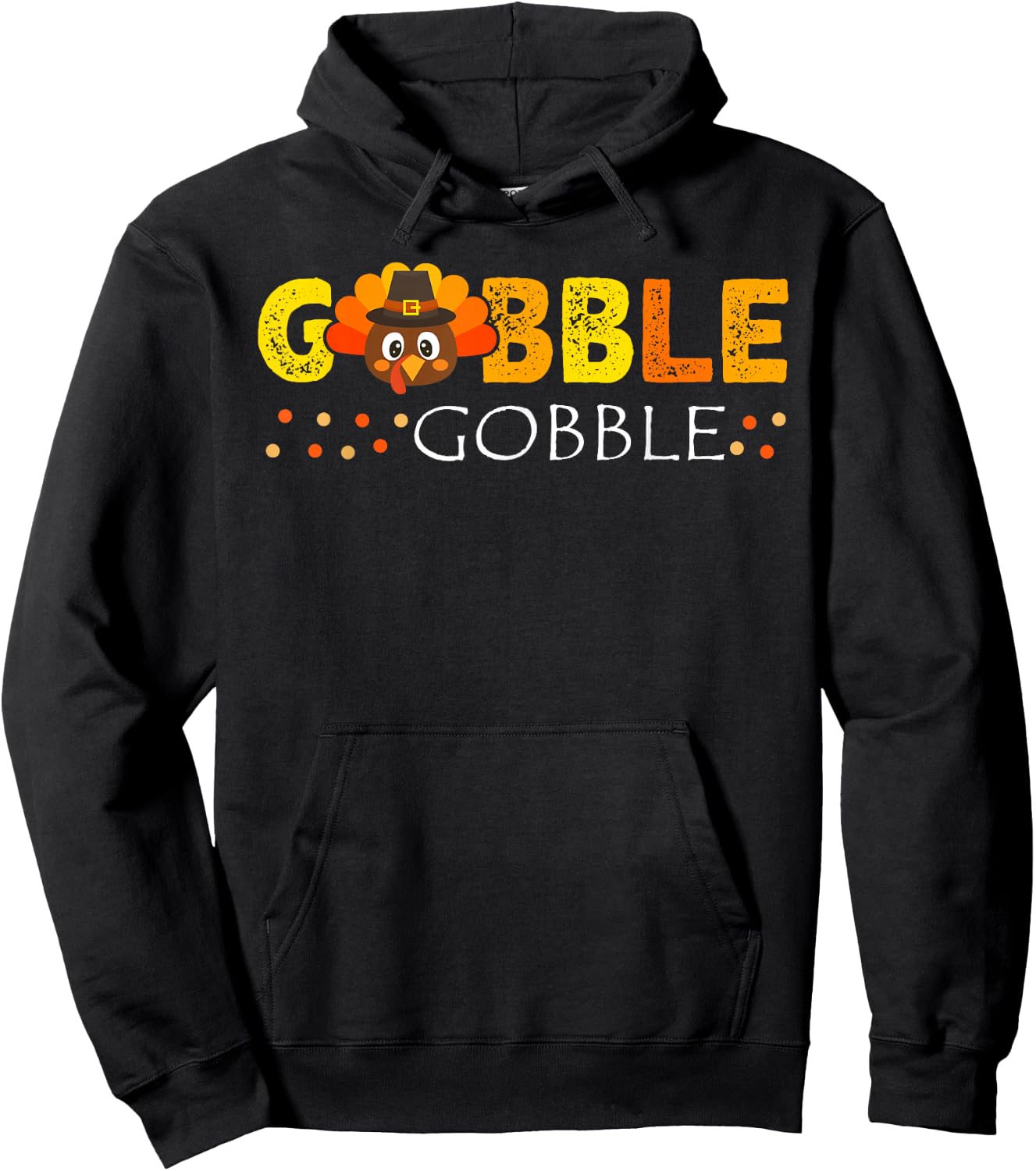 Gobble Gobble Kids Thanksgiving Turkey Kids Gobble Gobble Hoodie - Hoodie | Black