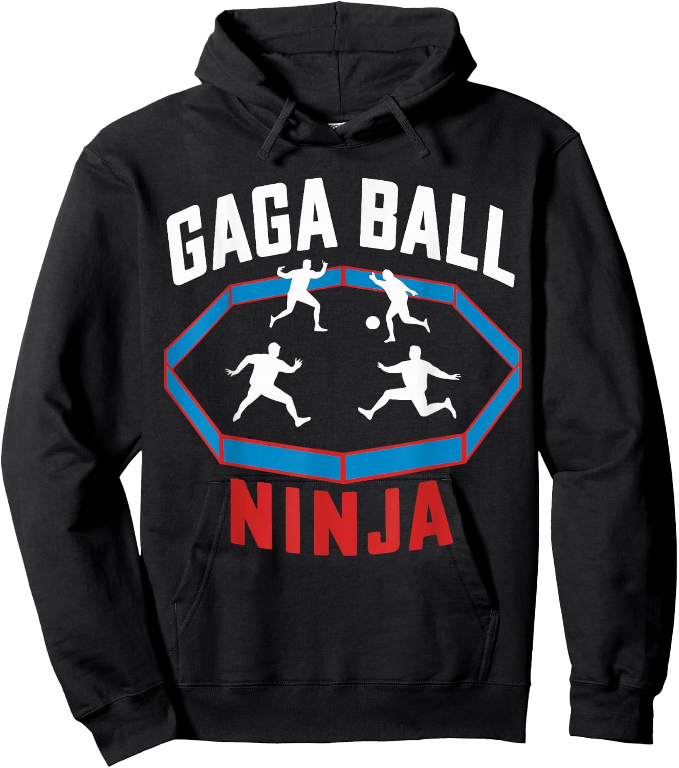 Gaga Ball Ninja Kids Team Sport Dodgeball Ball Game Hoodie - Hoodie | Black