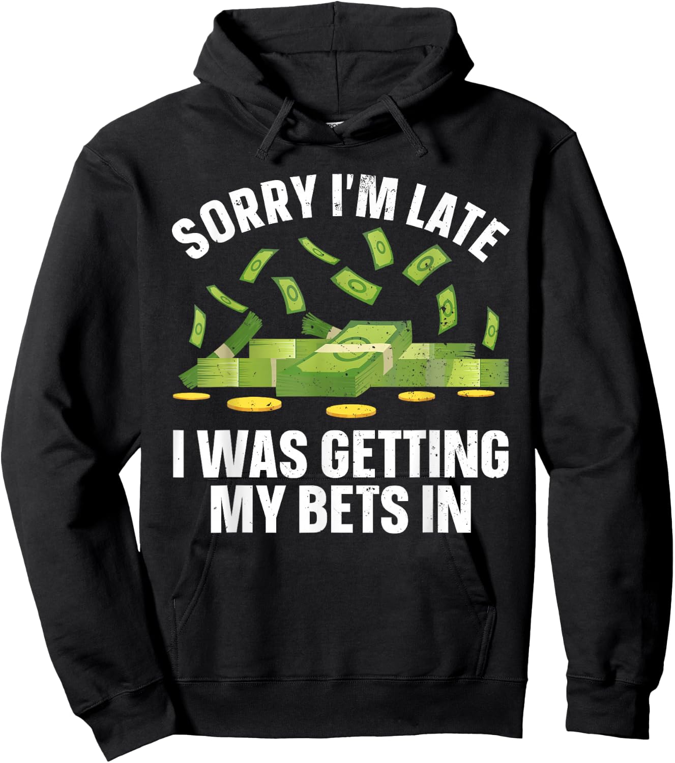 Funny Sports Betting Design Women Sports Gambling Hoodie - Hoodie | Black