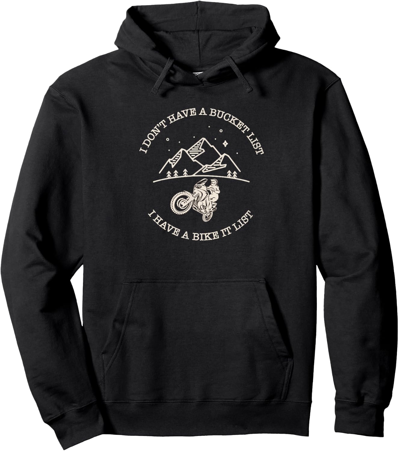 Dual Sport Motorcycle Adventure Rider Moto Hoodie - Hoodie | Black