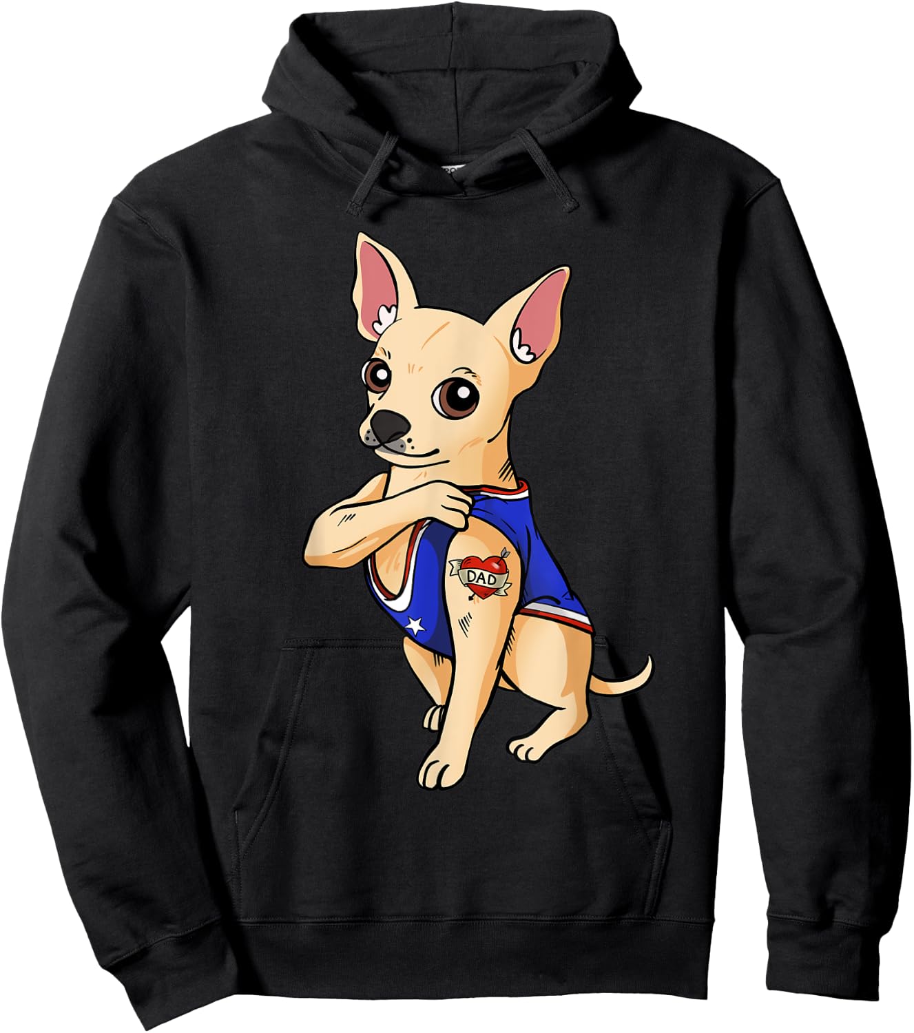 Chihuahua Dog Love Dad Puppy Owner Chi-chi Men Women Kids Hoodie - Hoodie | Black