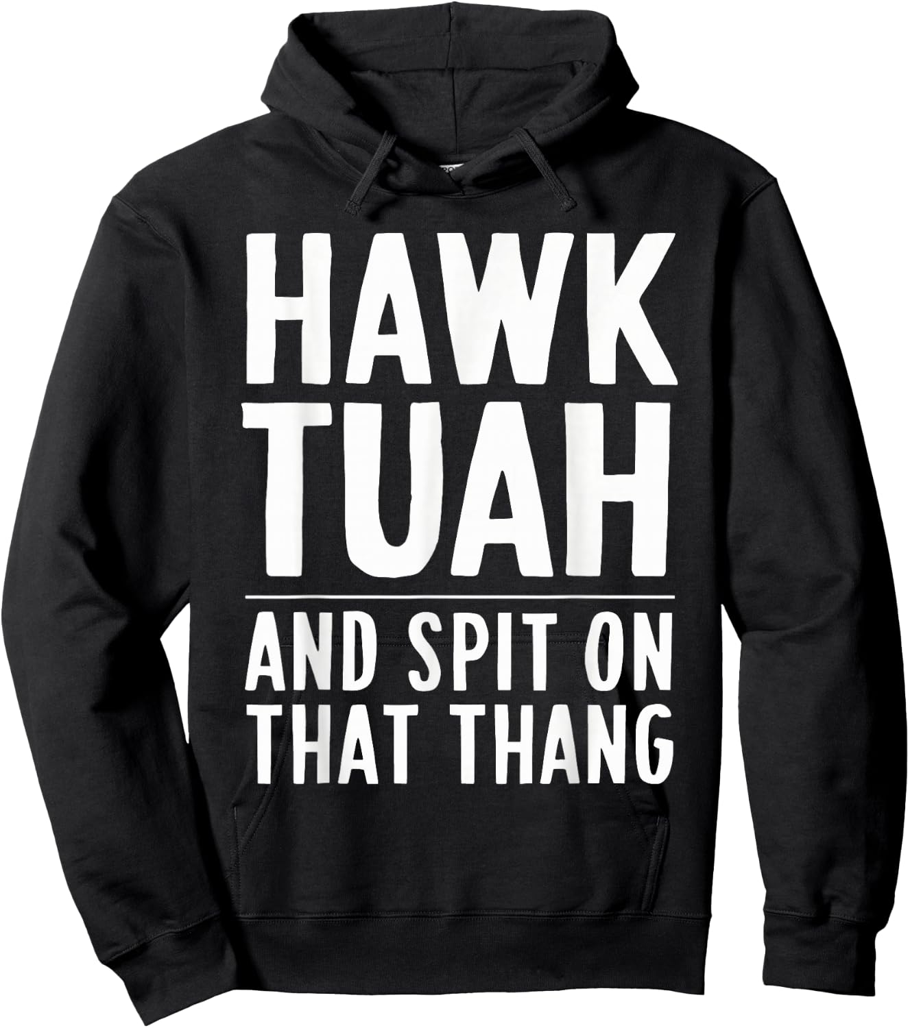 Hawk Tuah White Trash Party Attire Hillbilly Costume Hoodie - Hoodie | Black