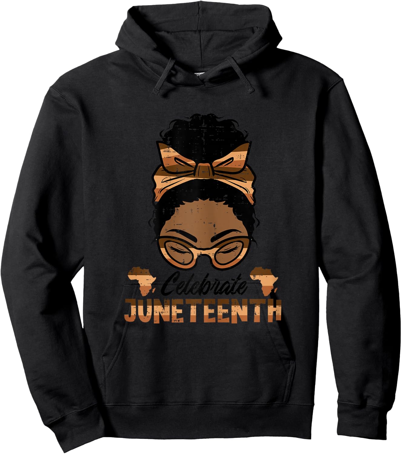 Celebrate Juneteenth Black Woman Freedom Day Women Girls Kid Hoodie - Hoodie | Black