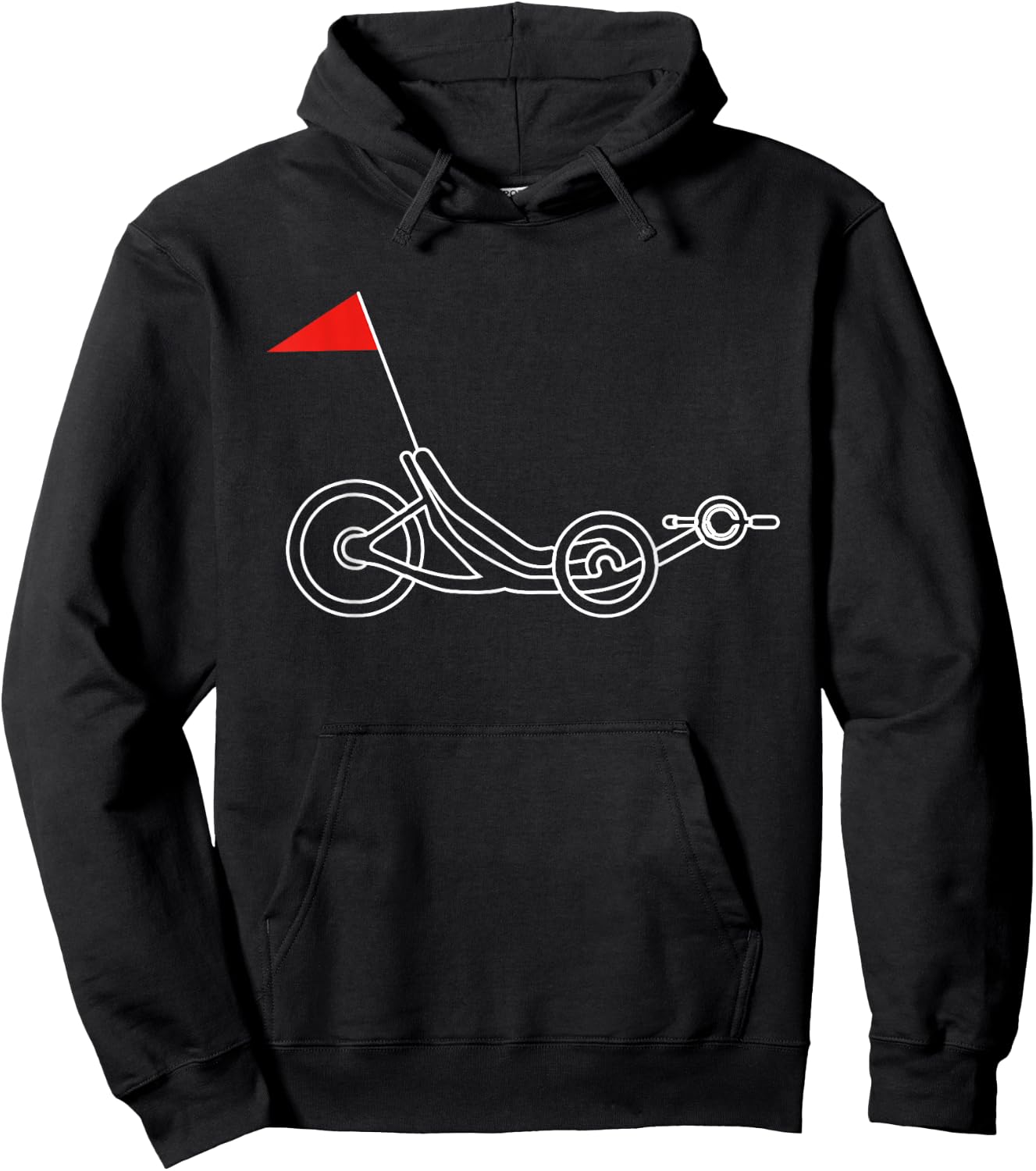 Recumbent Bike Threewheeler Hoodie - Hoodie | Black