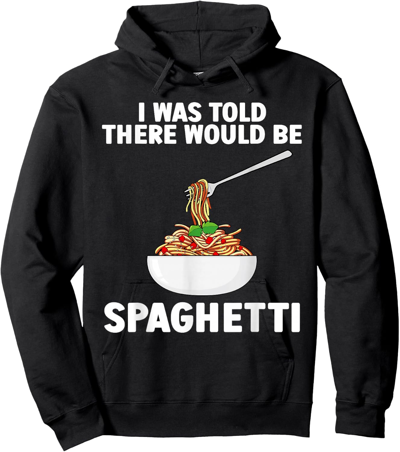 Cool Spaghetti Art Women Italian Foodie Pasta Lover Hoodie - Hoodie | Black