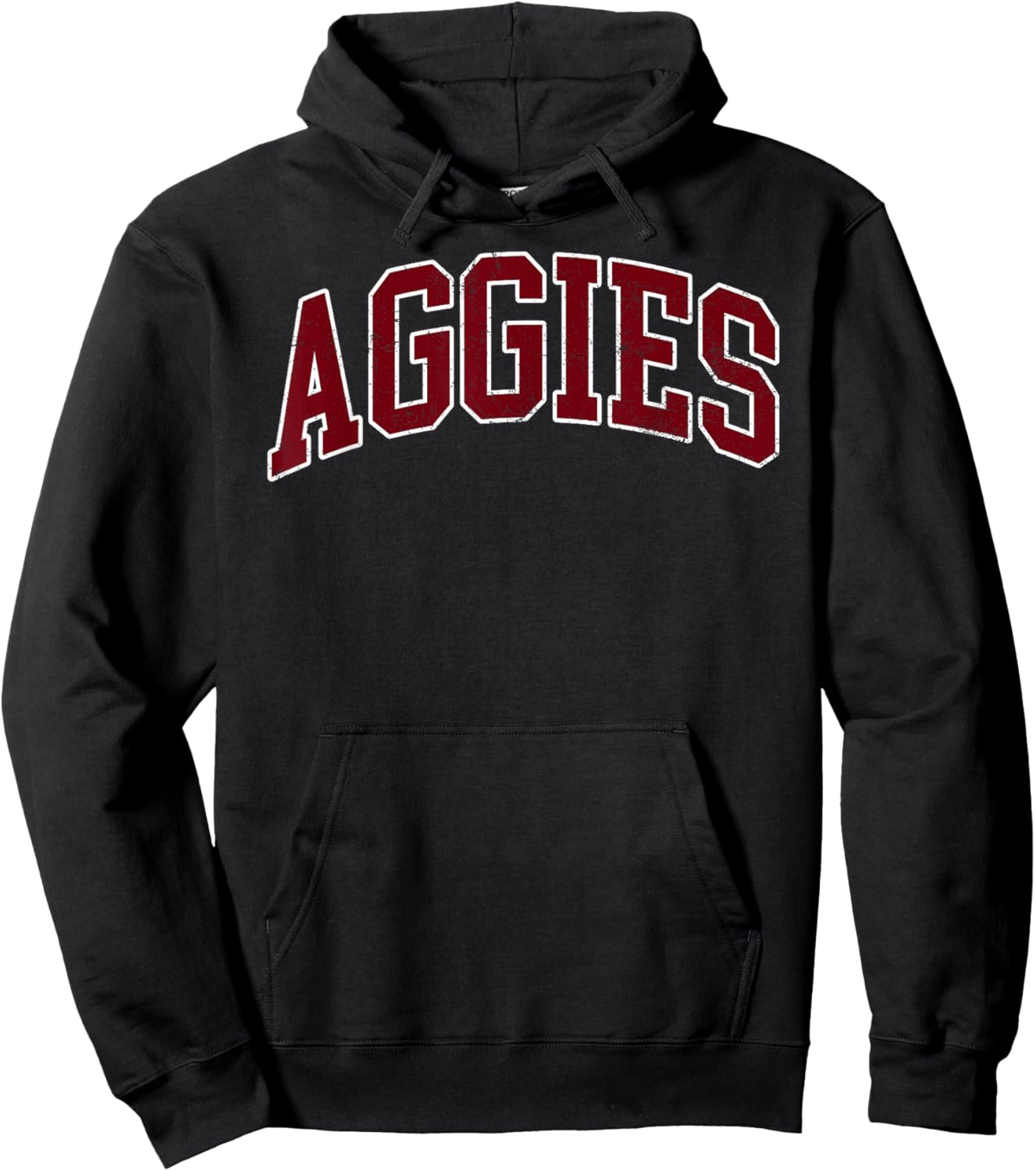 Retro Personalized Aggies-Red Hoodie - Hoodie | Black