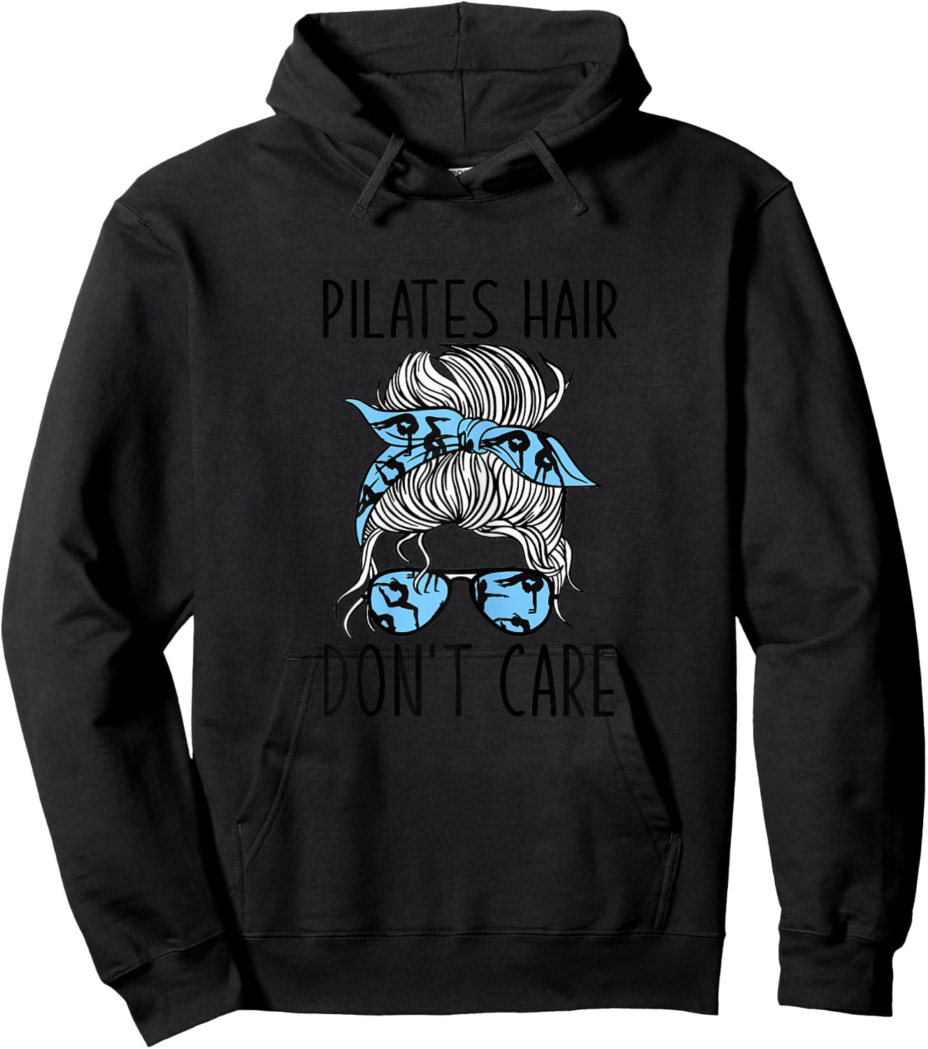Meditation Pilates Instructor Graphic Design Pilates Hoodie - Hoodie | Black