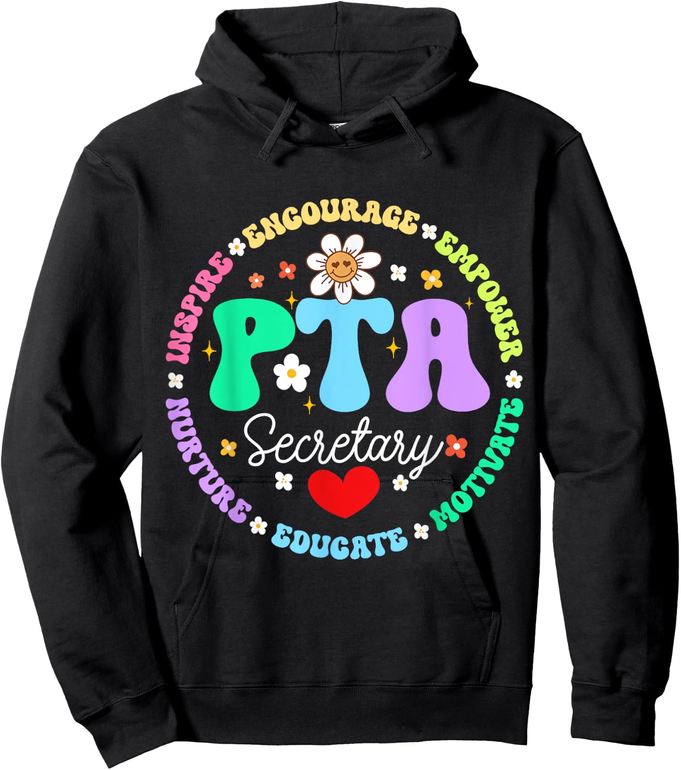 Parents Teacher Association Team Supporter PTA Secretary Hoodie - Hoodie | Black
