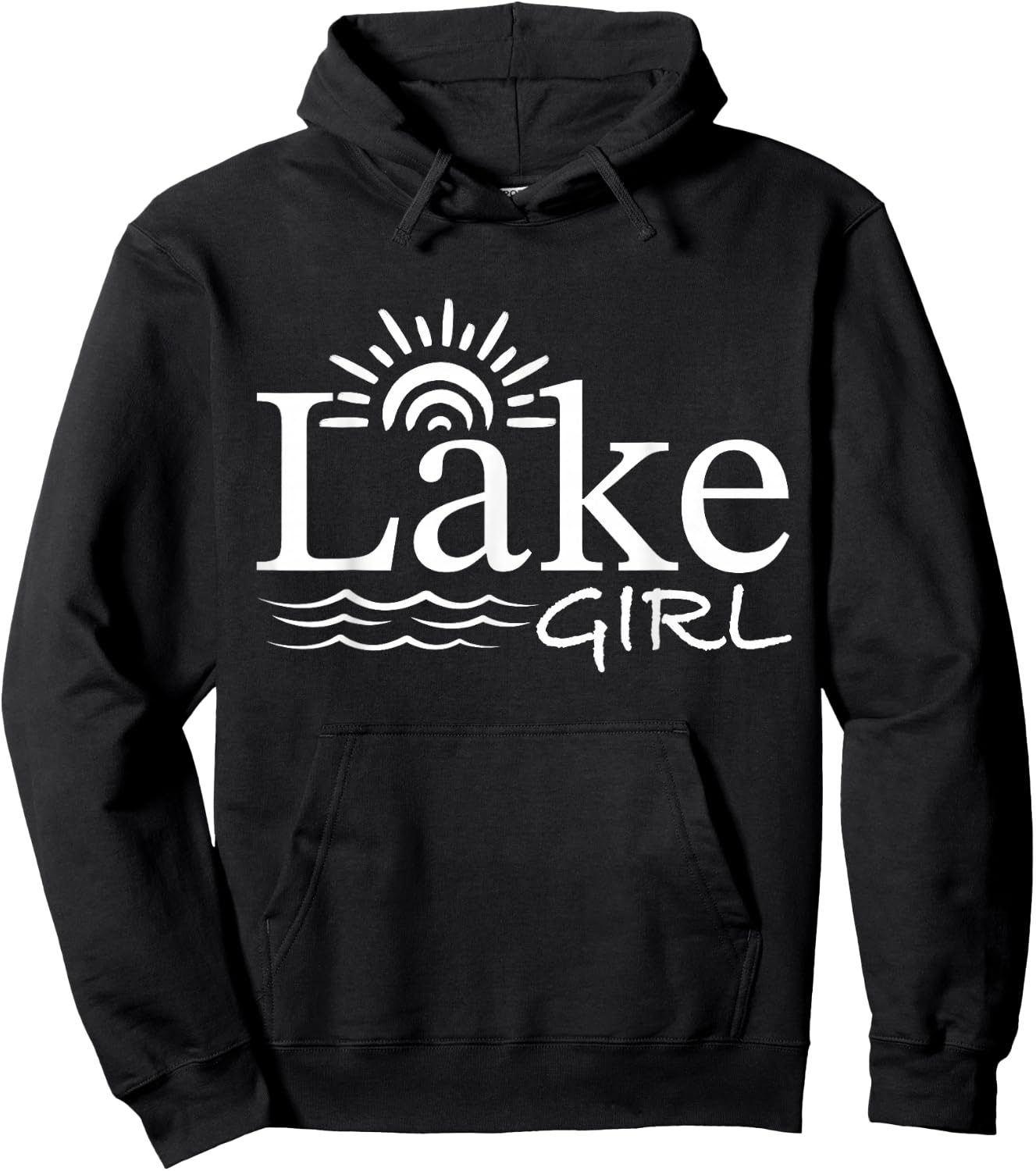 Vintage Lake Girl Lake Life Hoodie - Hoodie | Black