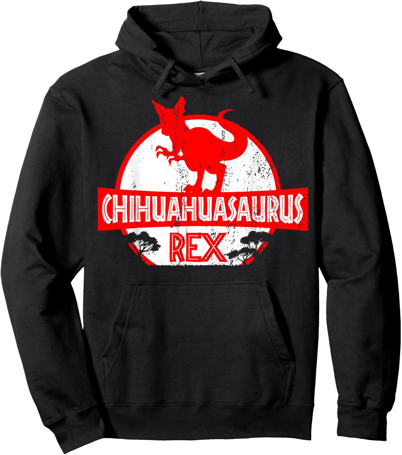 Chihuahuasaurus rex - Chihuahua Dog Owner Dinosaur Gift Women Kids Hoodie - Hoodie | Black
