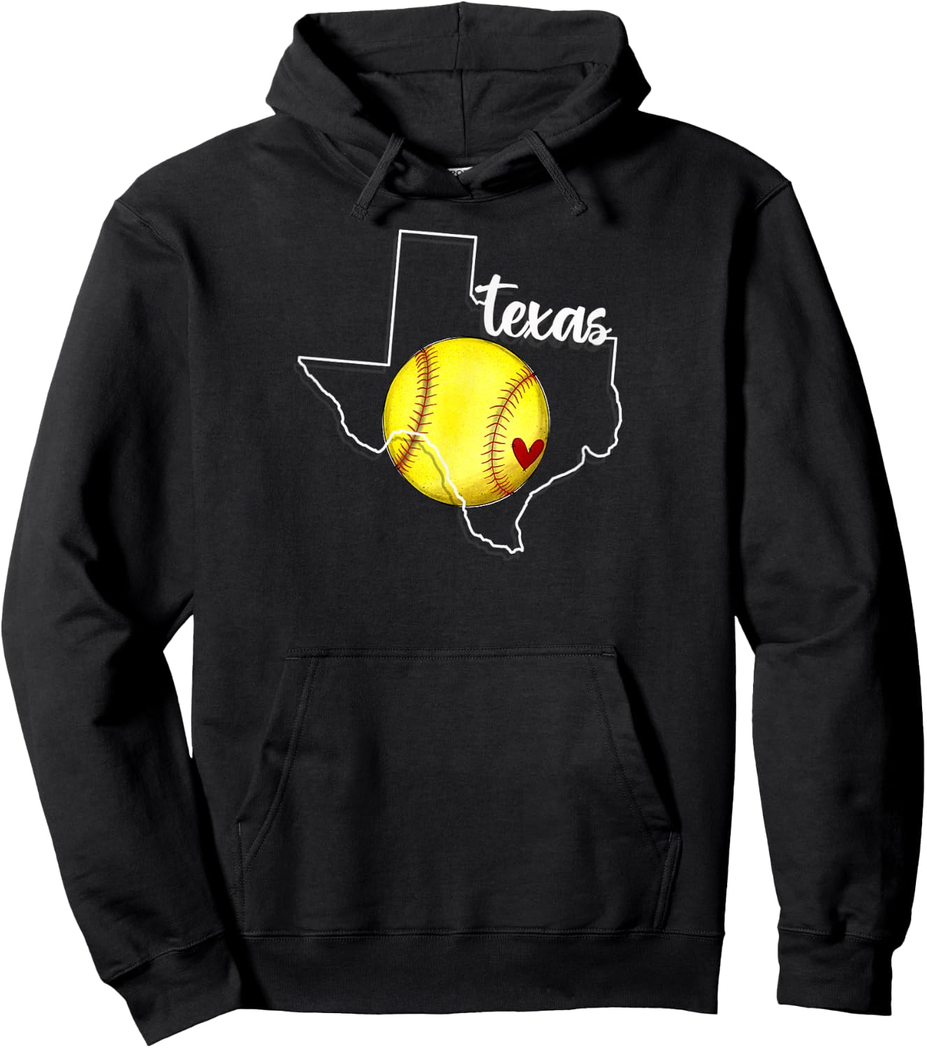 Texas Softball , Small, Black Hoodie - Hoodie | Black