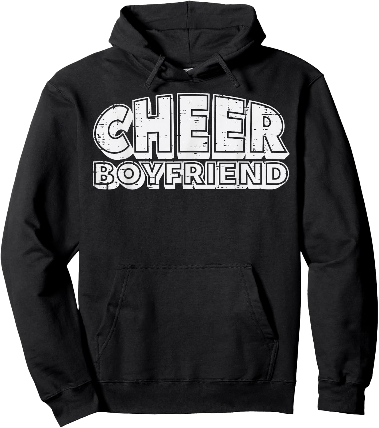 Cheerleader Cheer Boyfriend Cheerleading Bf Men Boys Teens Hoodie - Hoodie | Black