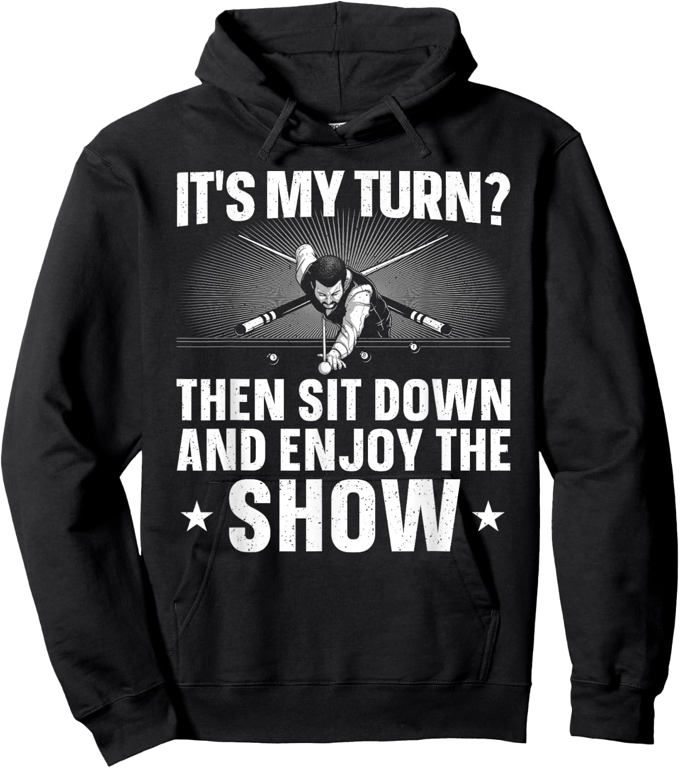 Funny 8 Ball Pool Design Women Pool Player Billiards Hoodie - Hoodie | Black