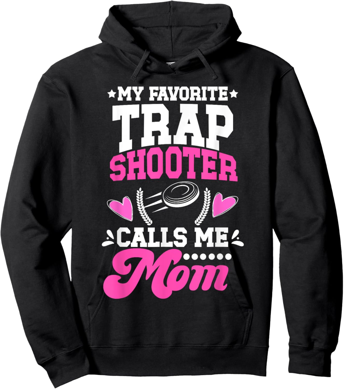 Proud Trap Shooting Mom Trap Shooting Mother Hoodie - Hoodie | Black