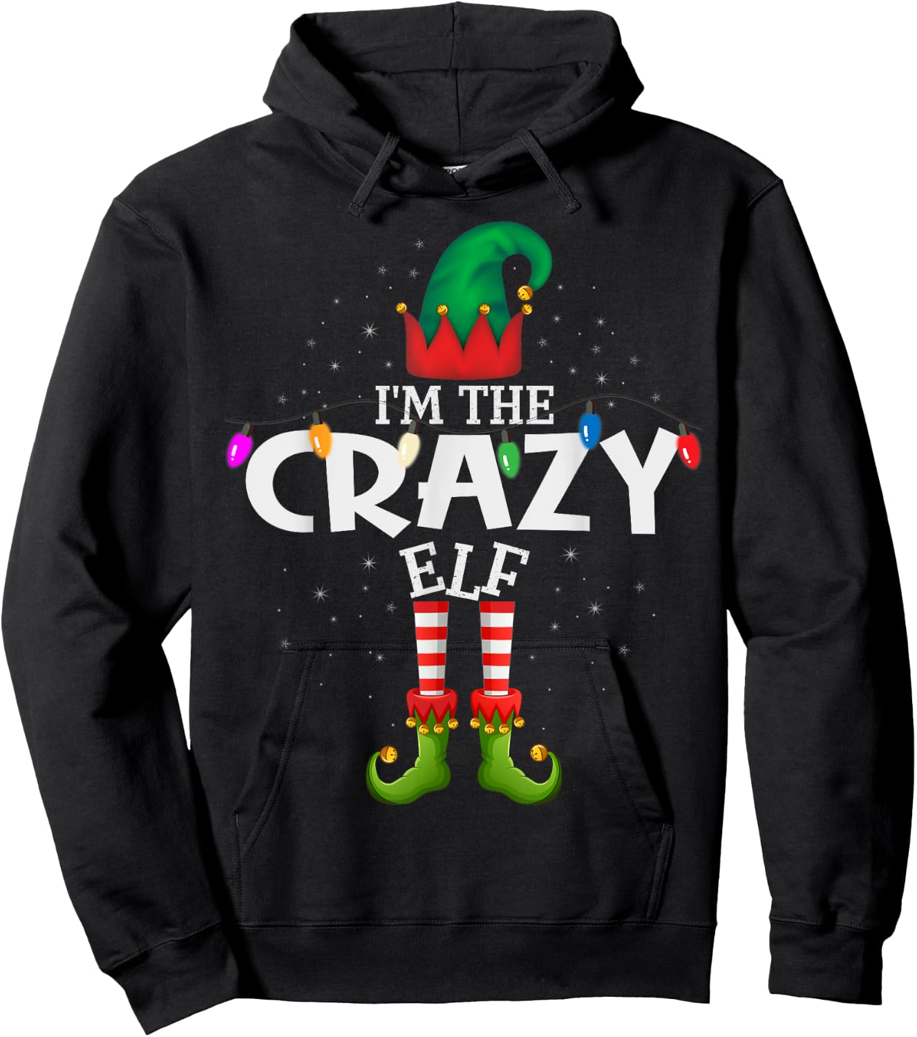 I'm The Crazy Matching Christmas Family Hoodie - Hoodie | Black
