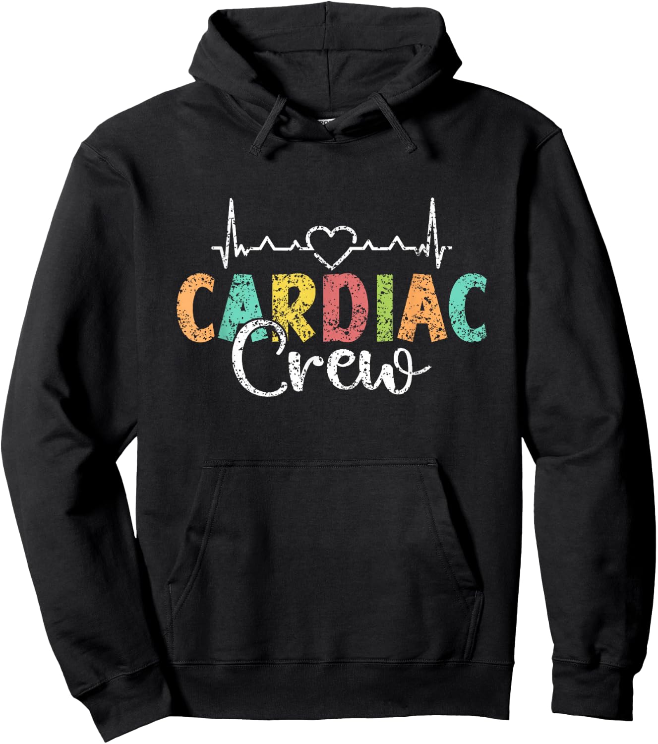 Heart Crew Nursing Cardiology Heart Nurse Hoodie - Hoodie | Black