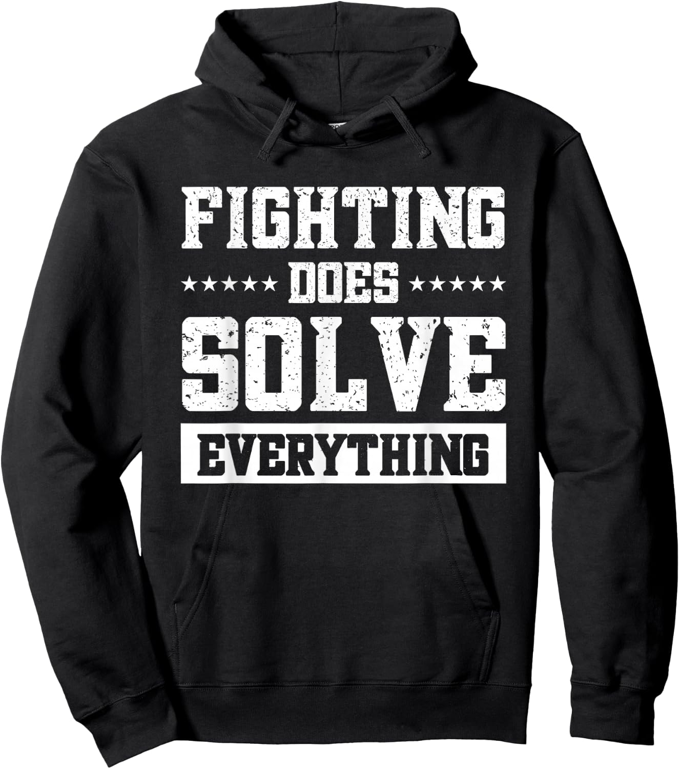 Fighting Does Solve Everything Hoodie - Hoodie | Black
