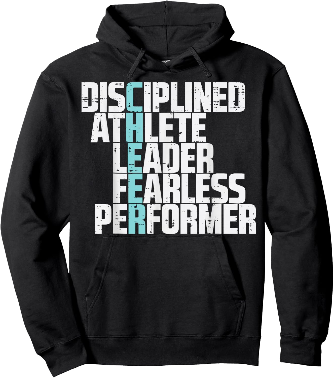 Cheer Disciplined Athlete Leader Cheerleader Women Men Kids Hoodie - Hoodie | Black
