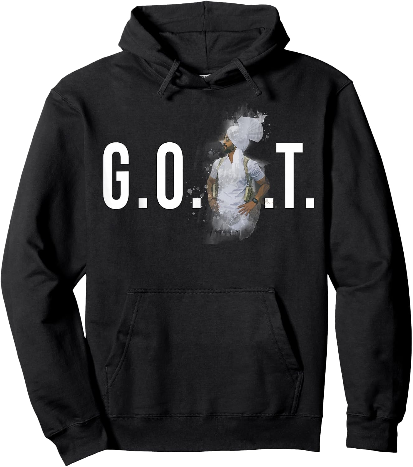 DILJIT DOSANJH | G.O.A.T. | Punjabi Singer | Desi Apparel Hoodie - Hoodie | Black