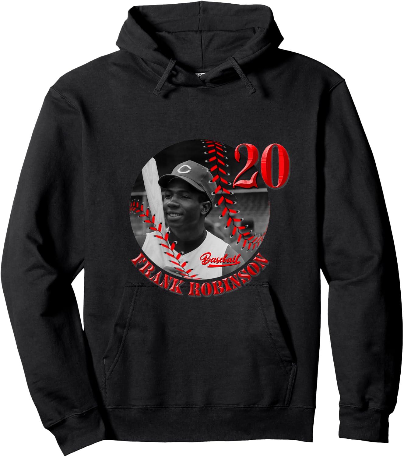 Frank Robinson_Baseball_002 Hoodie - Hoodie | Black