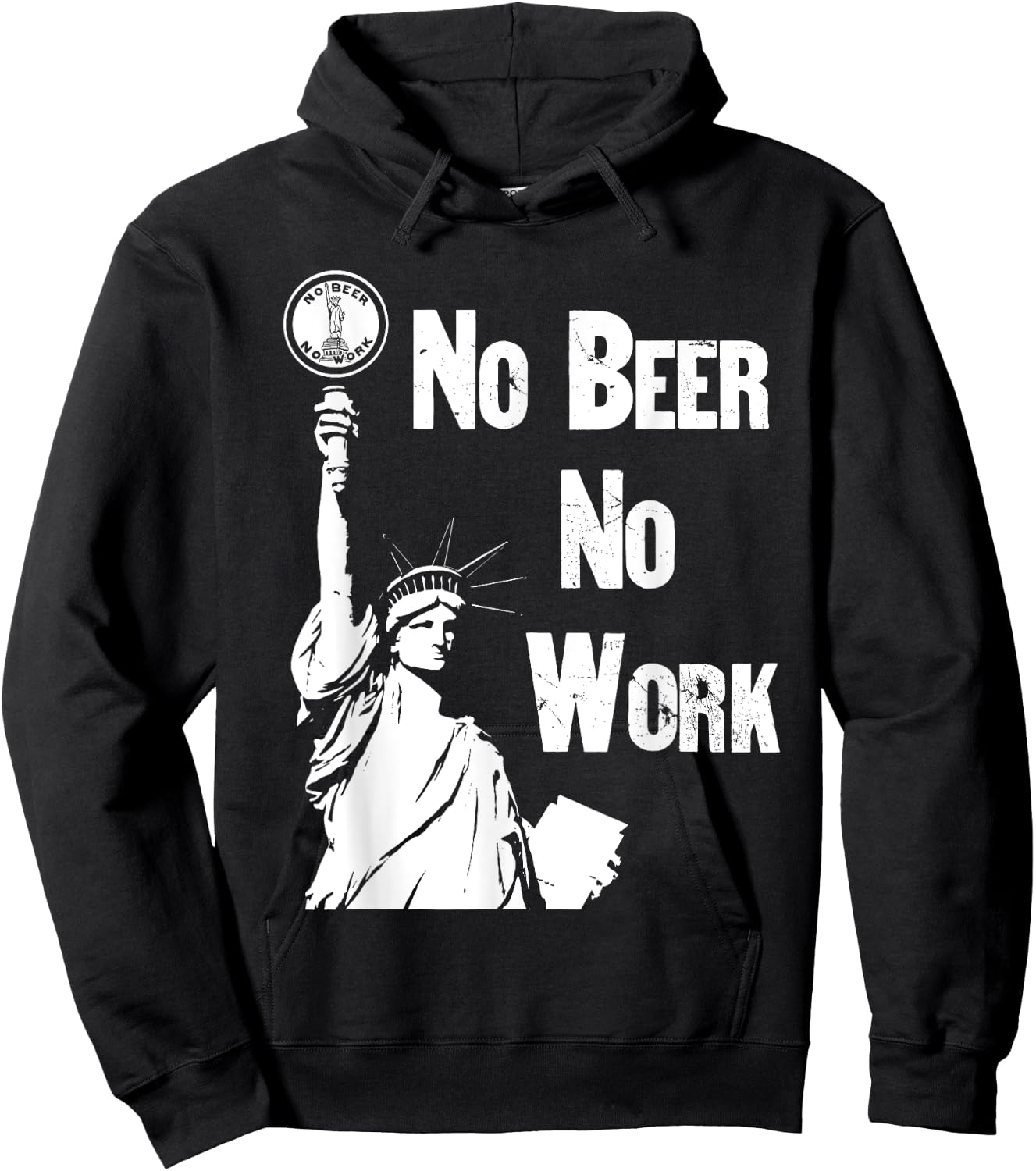 No Beer - No Work - Vintage Prohibition Hoodie - Hoodie | Black