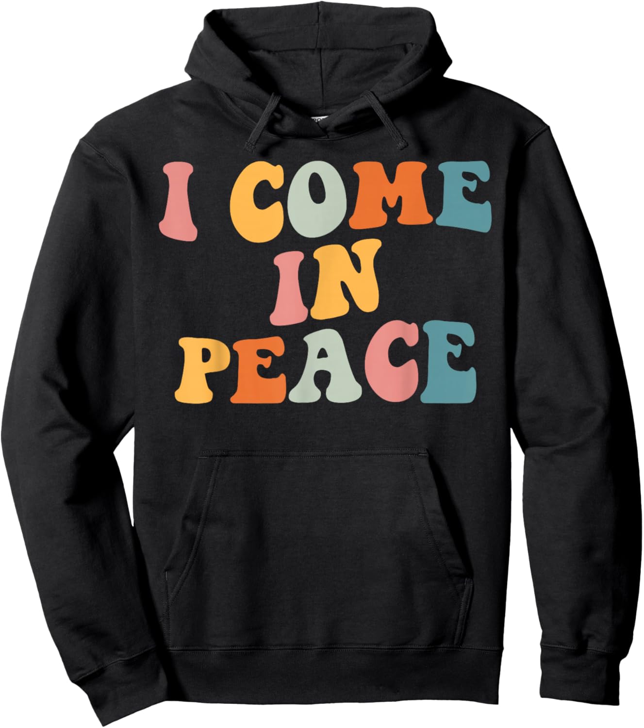 I Come in Peace Im Peace Couples Lovers Funny Matching Hoodie - Hoodie | Black