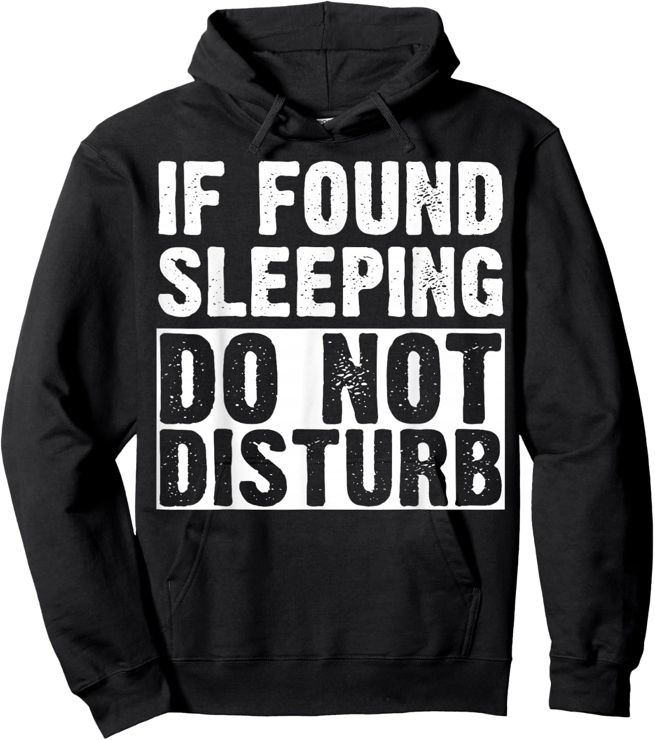 If Sleeping Do Not Disturb Shirt Pajama Hoodie - Hoodie | Black