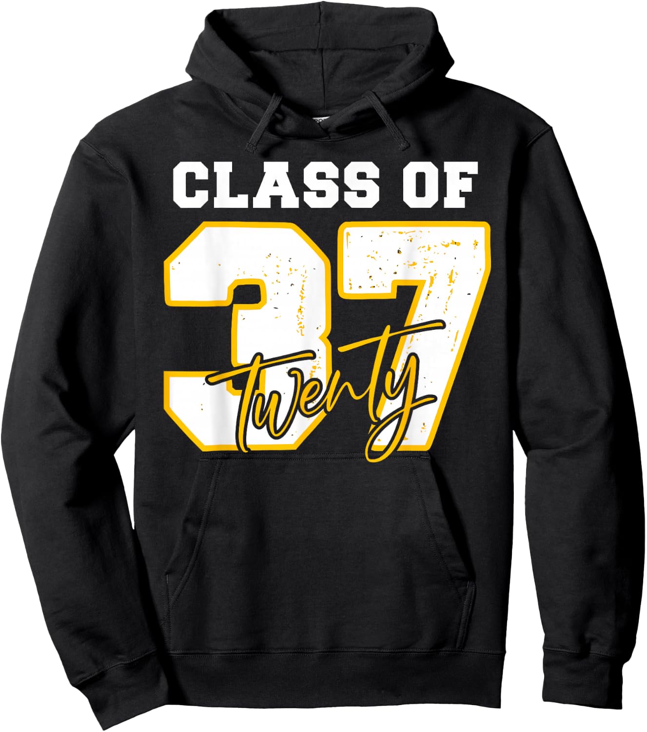 Class of 2037 Pre-K to Graduation Back 2 School Grow With Me Hoodie - Hoodie | Black