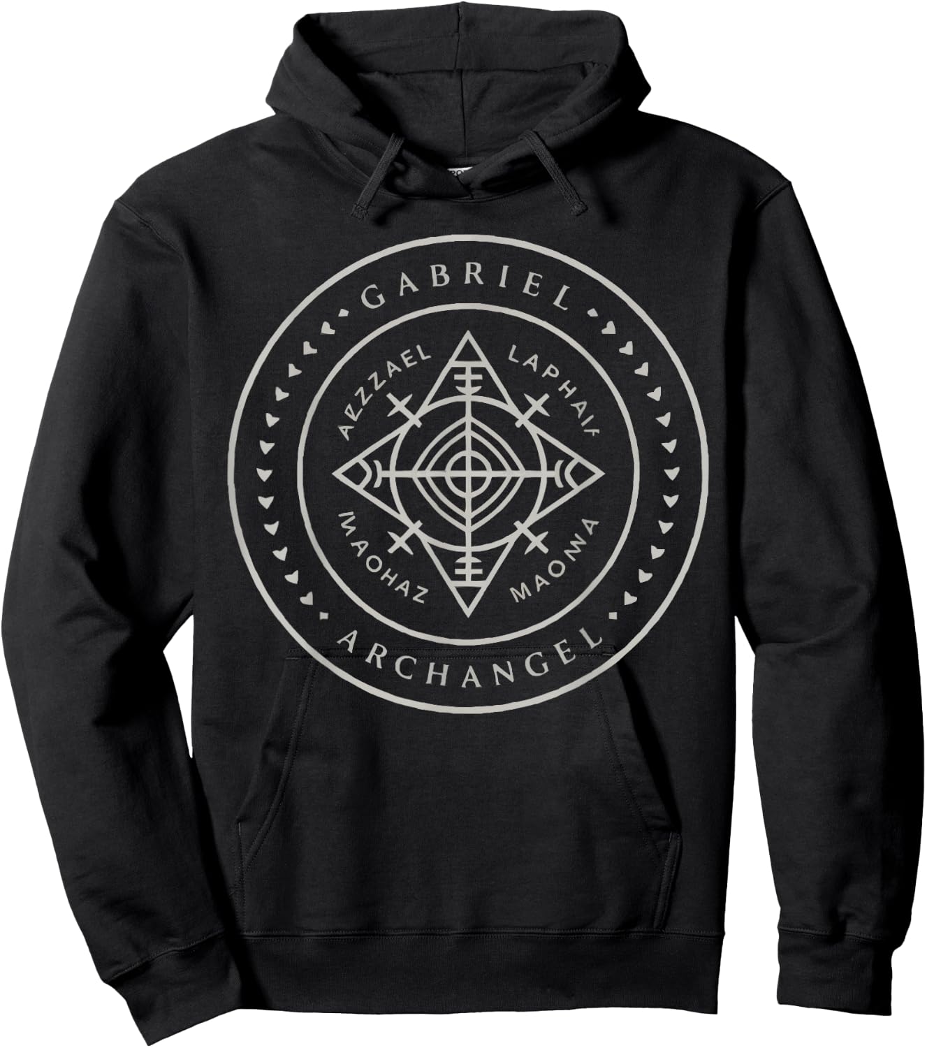 Archangel Gabriel Catholic Christianity Guardian Angel Hoodie - Hoodie | Black