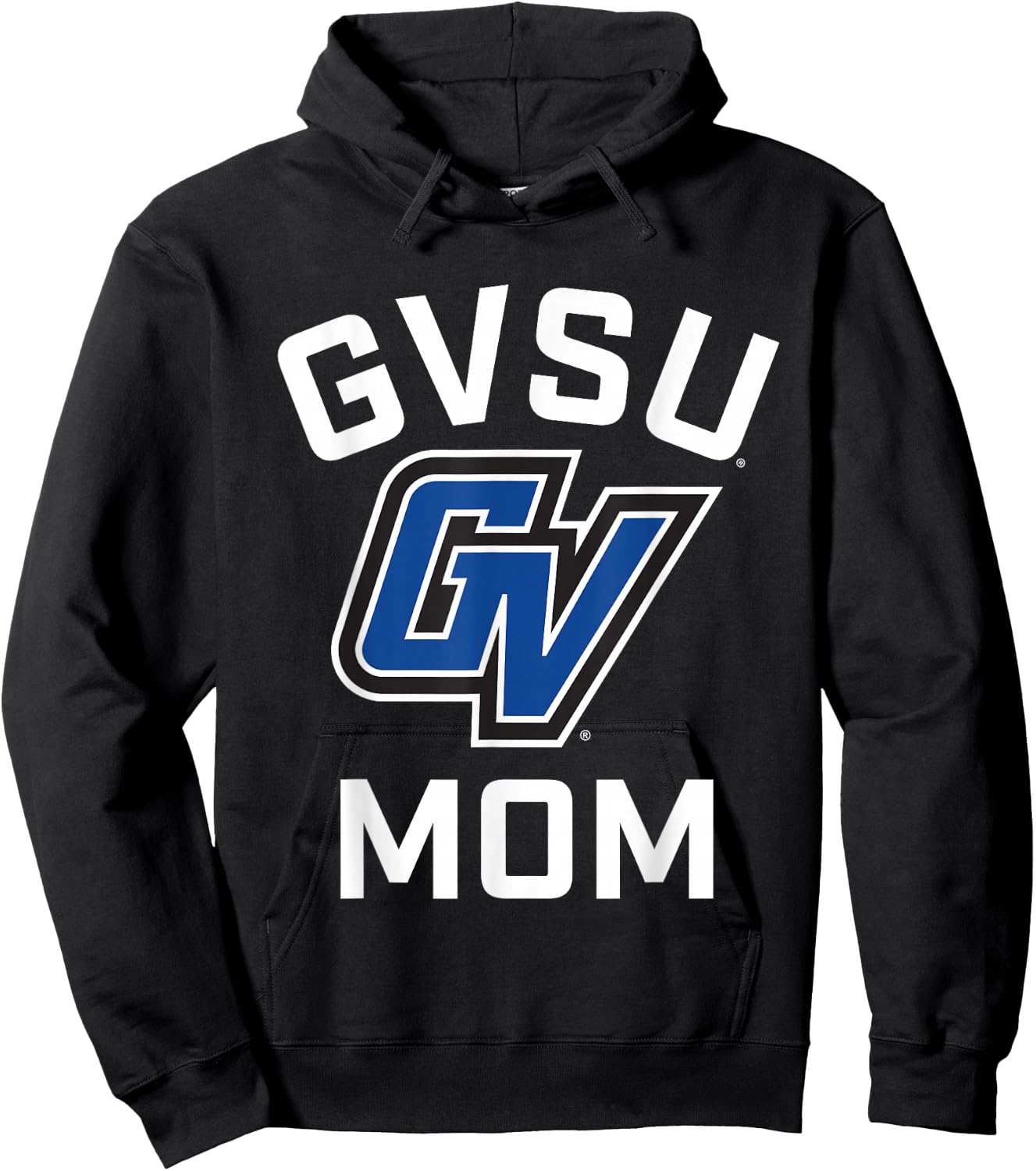 Grand Valley State University GVSU Lakers Arched Mom Hoodie - Hoodie | Black