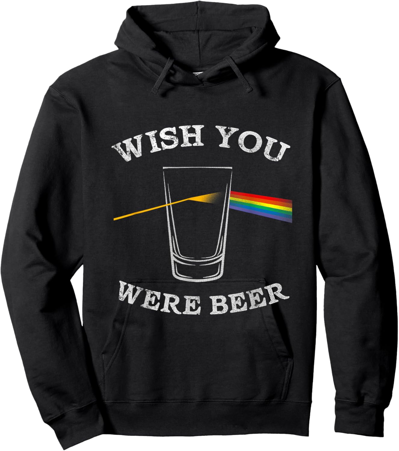 Funny Wish You were Beer Beer Drinker Hoodie - Hoodie | Black
