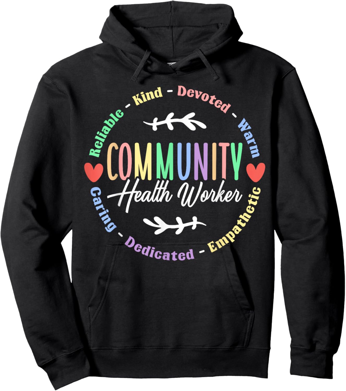 Community Health Worker Appreciation Job Hoodie - Hoodie | Black