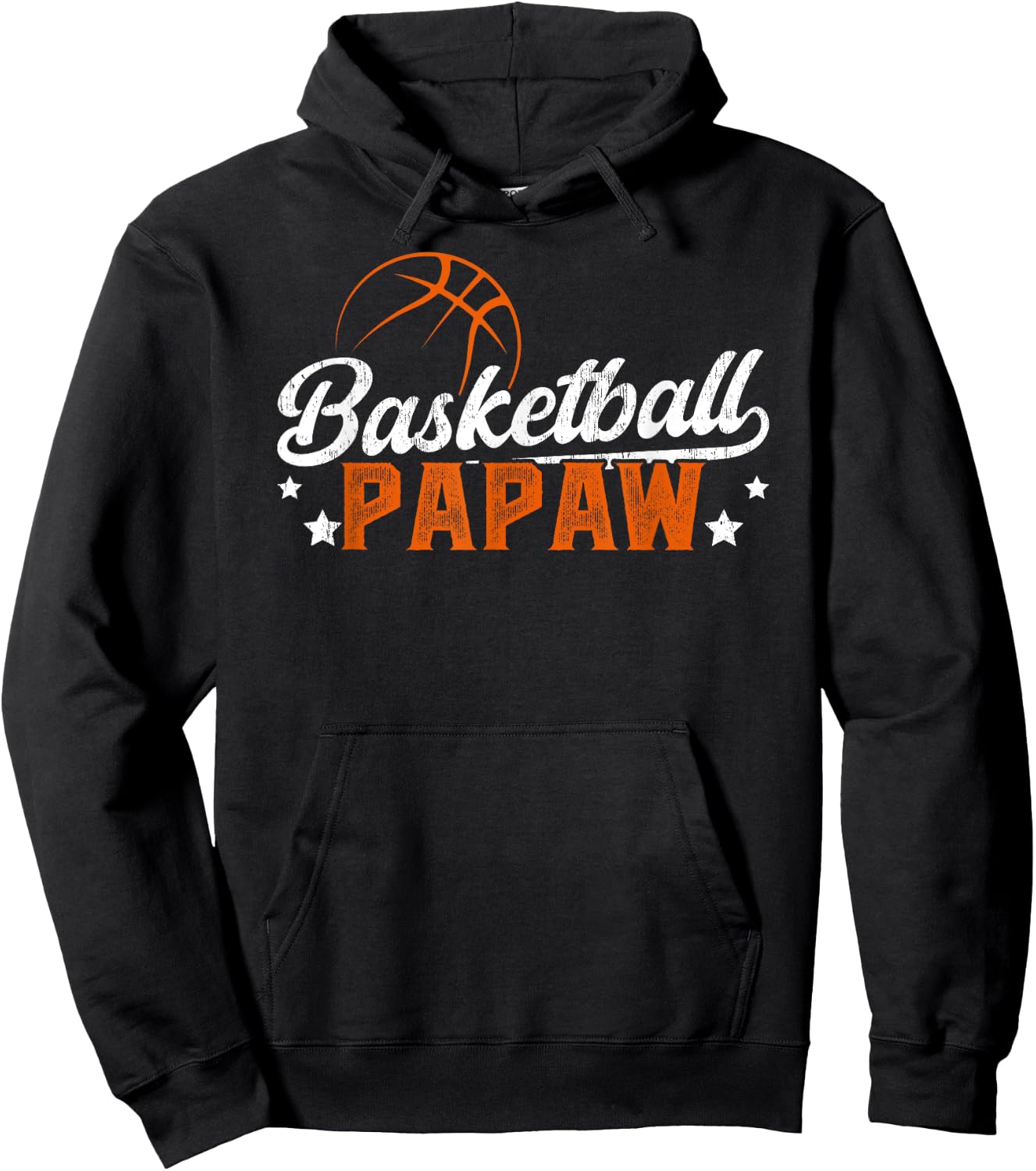 Basketball Papaw Grandpa Papaw Of A Basketball Player Papaw Hoodie - Hoodie | Black