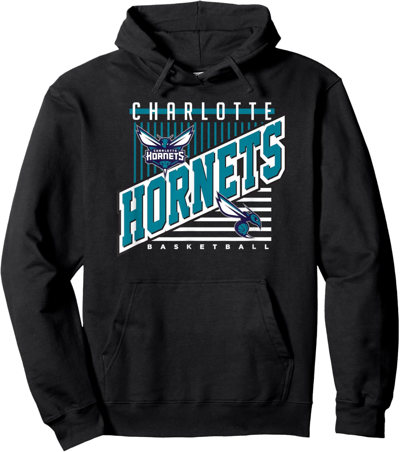 Charlotte Hornets NBA Rise Above - Men's, Women's, Kids' - Black - Small - Short Sleeve - Classic Fit - Polyester 100% - Imported - Sports Fan Hoodie - Hoodie | Black
