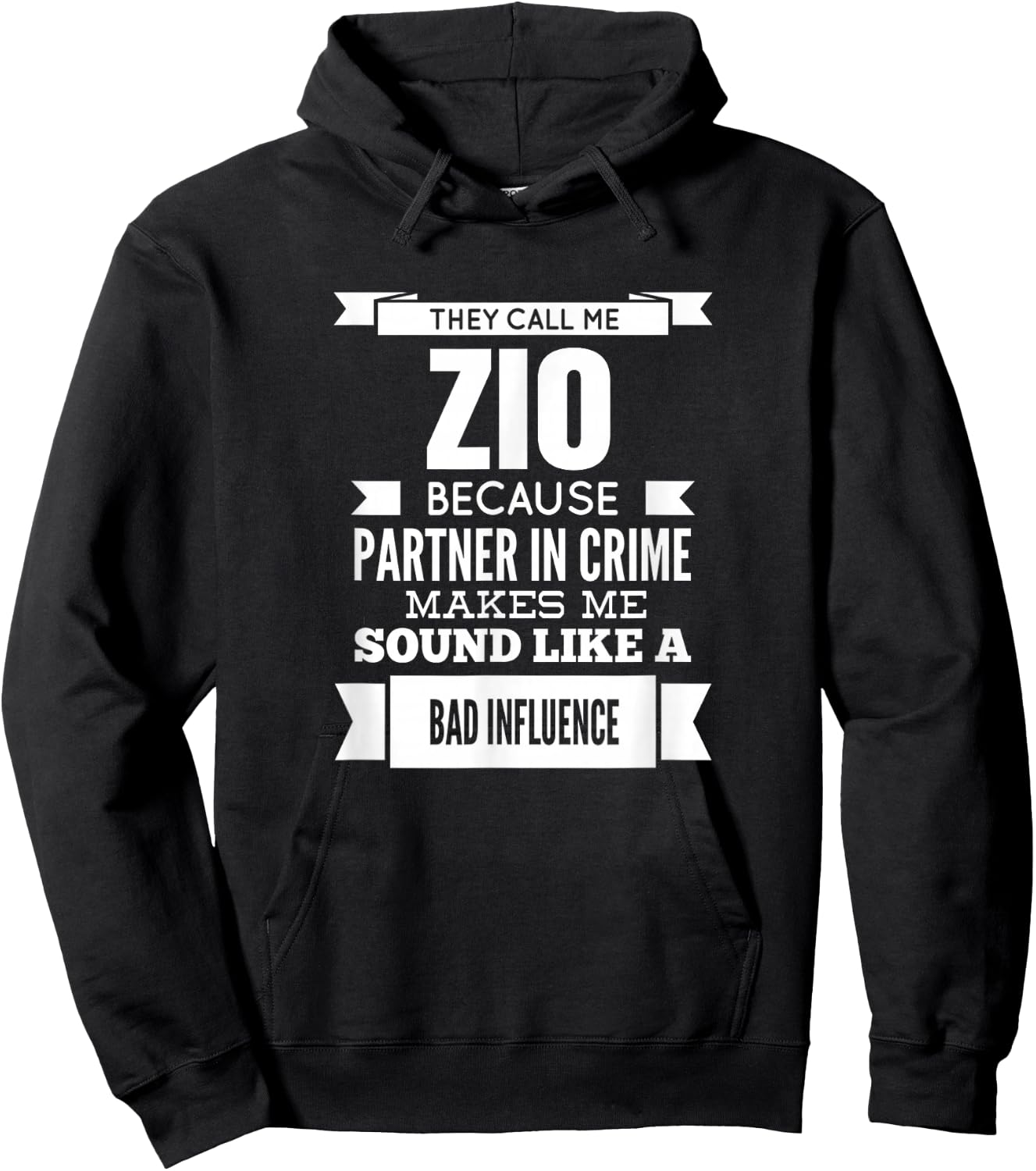 They Call Me Zio Italian Uncle Hoodie - Hoodie | Black