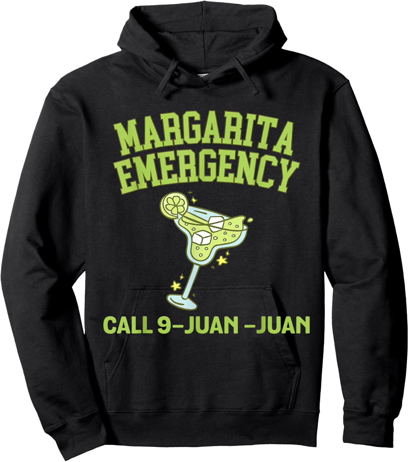 Margarita Call 9 Juan Juan Funny Fiesta Drinking Hoodie - Hoodie | Black