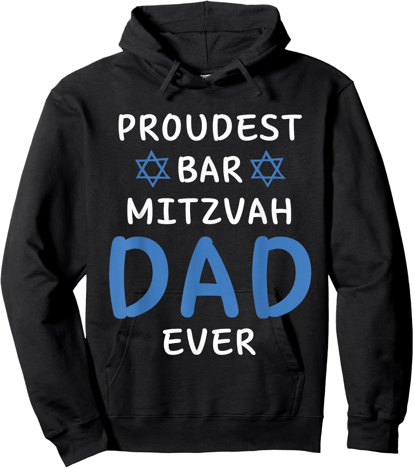 Proudest Bar Mitzvah Boy DAD EVER Jewish Birthday Celebrate Hoodie - Hoodie | Black