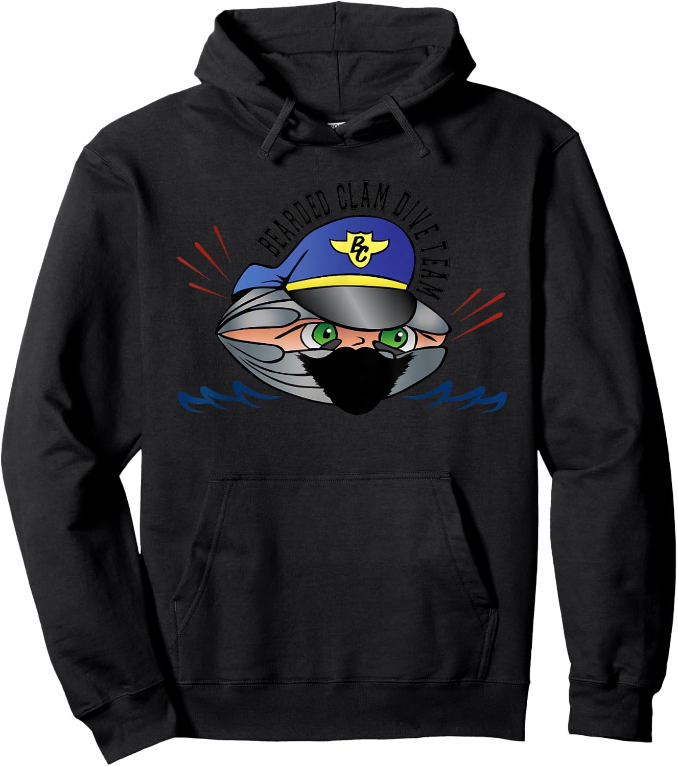 Bearded Clam Dive Team Hoodie - Hoodie | Black