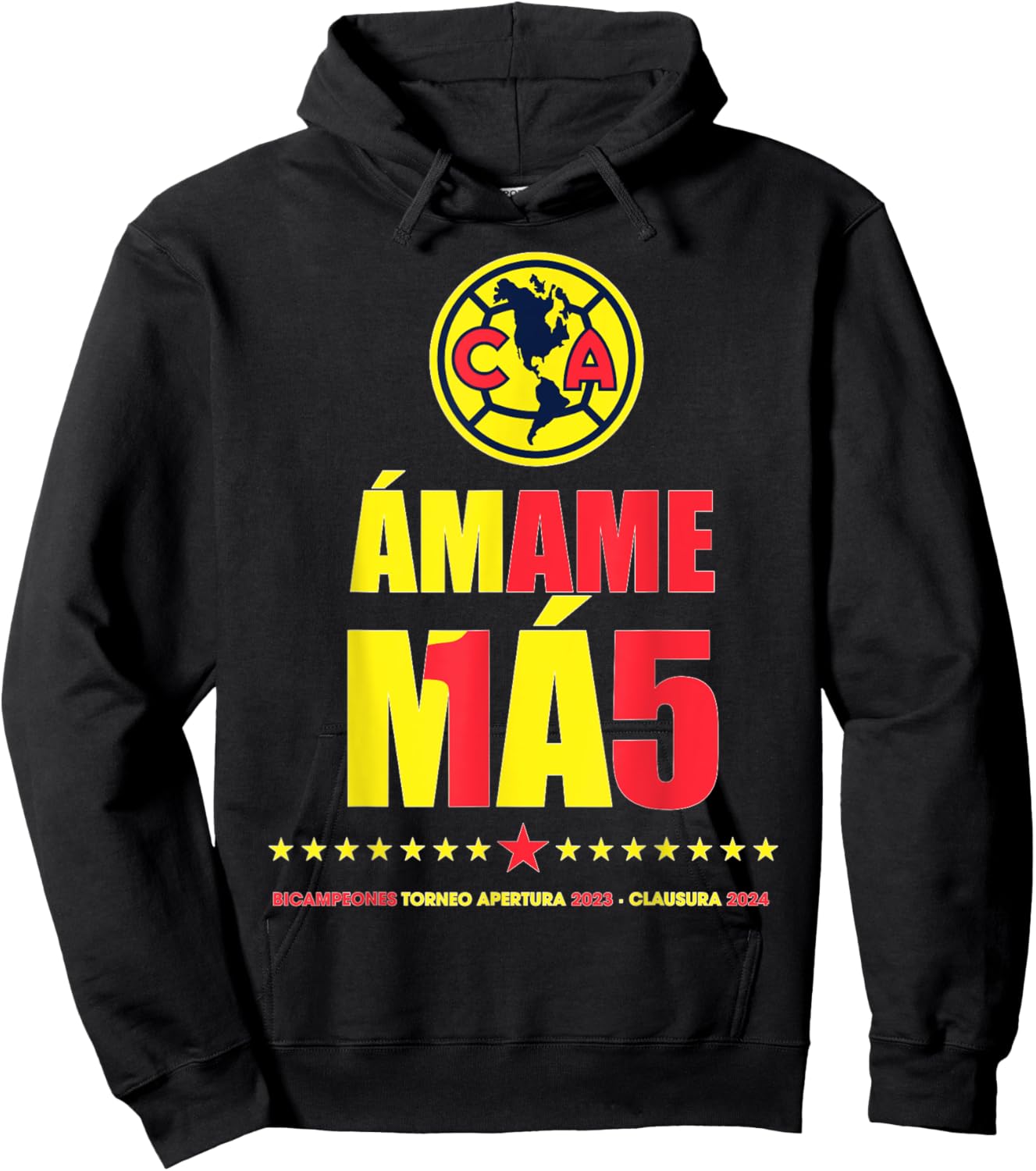 Club America Bicampeon Torneo Apertura 2023 - Clausura 2024 Hoodie - Hoodie | Black